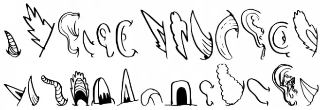 CreatureBuilderEars फ़ॉन्ट लोअरकेस