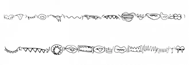 CreatureBuilderMouths Caratteri MAIUSCOLE