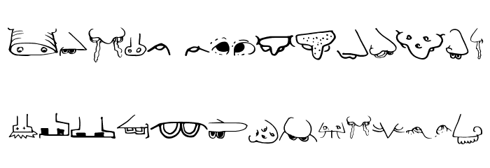 CreatureBuilderNose Fonte MINÚSCULAS