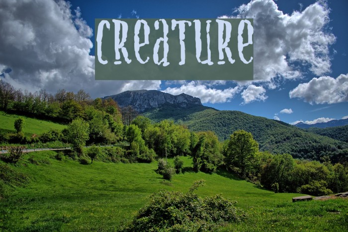 Creature Font examples