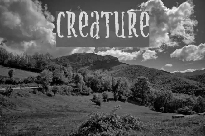 Creature Font examples