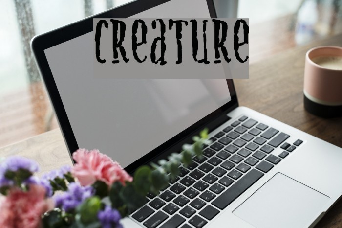Creature Font examples