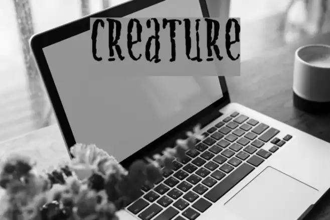 Creature Font examples