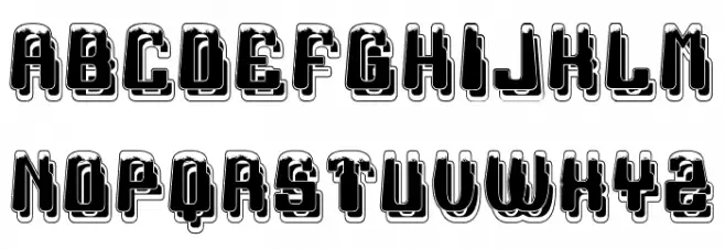 Credenza Regular Font Litere mari