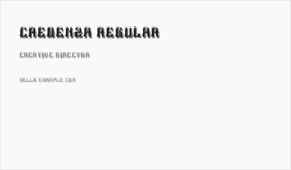 Credenza Regular Business Card