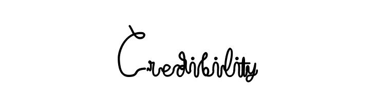 Credibility  フリーフォントのダウンロード
