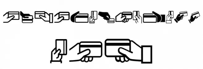Credit Card Regular Polices MAJUSCULES