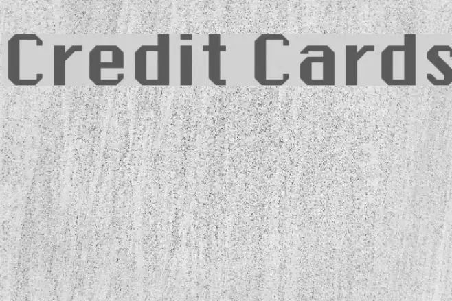 Credit Cards Font examples