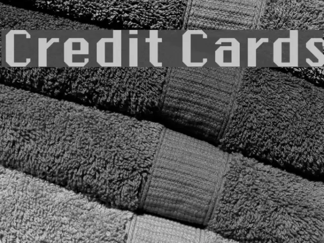 Credit Cards Font examples