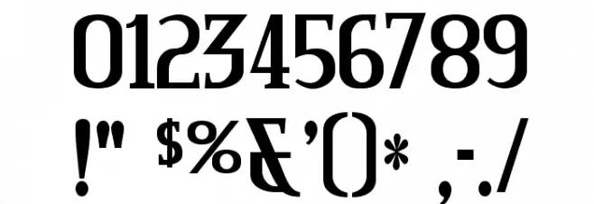 Credit River Font OTHER CHARS