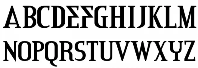Credit River Schriftart Groß