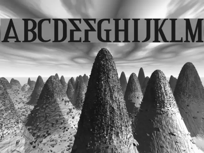 Credit River Font examples