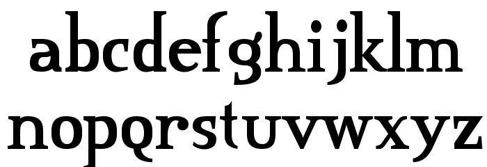 Credit River Font LOWERCASE