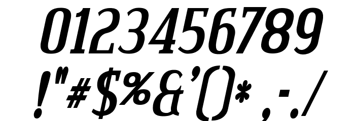 Credit Valley Bold Italic Font OTHER CHARS