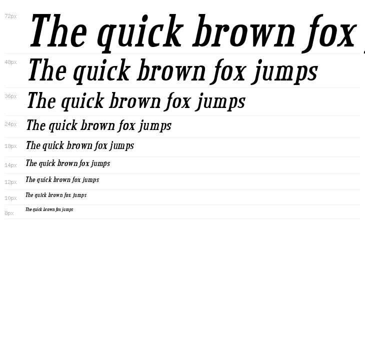 Credit Valley Bold Italic Waterfall