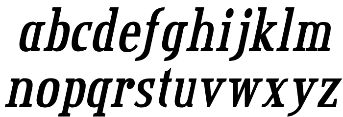 Credit Valley Bold Italic Font LOWERCASE
