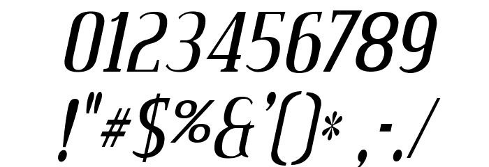 Credit Valley Italic Font OTHER CHARS