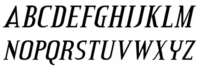 Credit Valley Italic 字体 大写