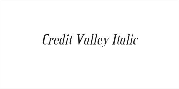 Credit Valley Italic Logo
