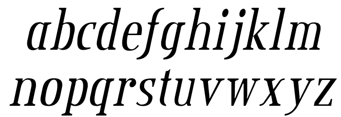 Credit Valley Italic Font LOWERCASE