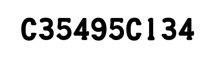 CreditCard Font