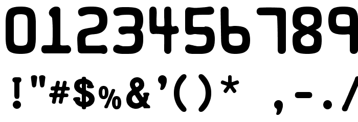 CreditCard Font OTHER CHARS