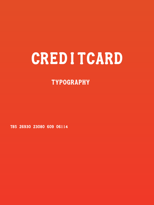 CreditCard Poster