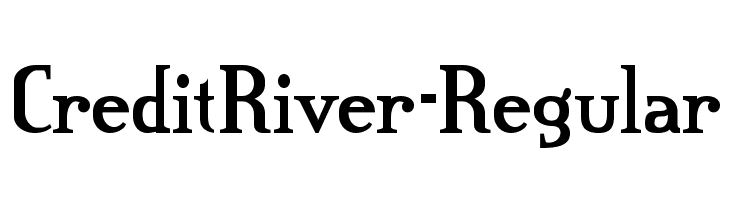 CreditRiver-Regular  لخطوط تنزيل