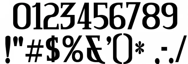 CreditRiver-Regular Font OTHER CHARS