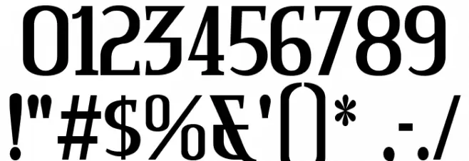 CreditRiver-Regular Font OTHER CHARS