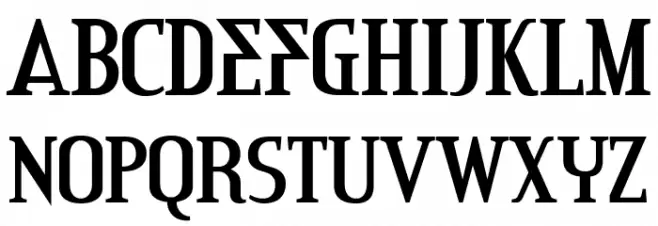 CreditRiver-Regular 字体 大写