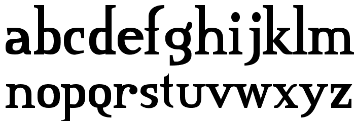 CreditRiver-Regular Font LOWERCASE