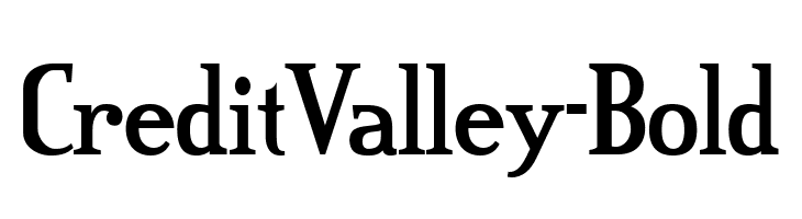 CreditValley-Bold  免费字体下载