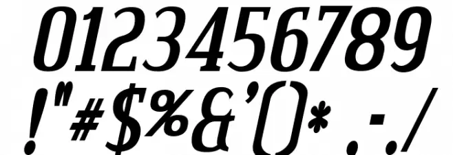 CreditValley-BoldItalic Font OTHER CHARS