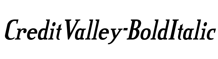 CreditValley-BoldItalic  नि: शुल्क फ़ॉन्ट्स डाउनलोड