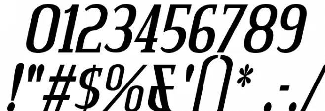 CreditValley-BoldItalic Font OTHER CHARS