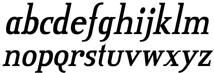 CreditValley-BoldItalic Font LOWERCASE