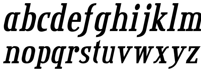 CreditValley-BoldItalic Font LOWERCASE