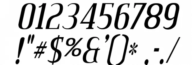 CreditValley-Italic Font OTHER CHARS