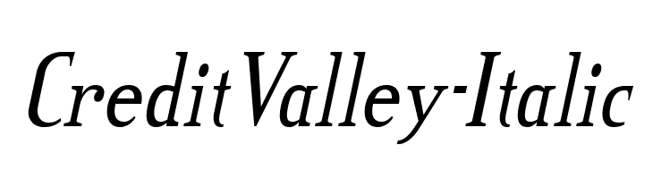 CreditValley-Italic  नि: शुल्क फ़ॉन्ट्स डाउनलोड