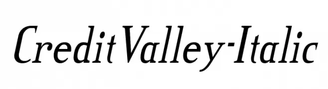 CreditValley-Italic  Fuentes Gratis Descargar