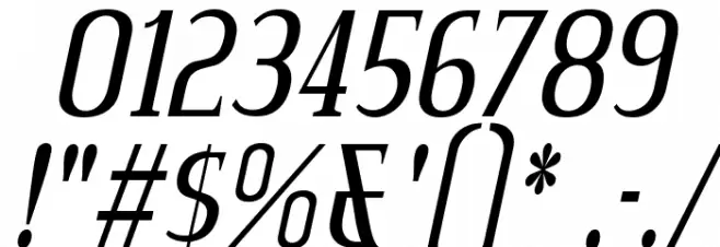 CreditValley-Italic Font OTHER CHARS