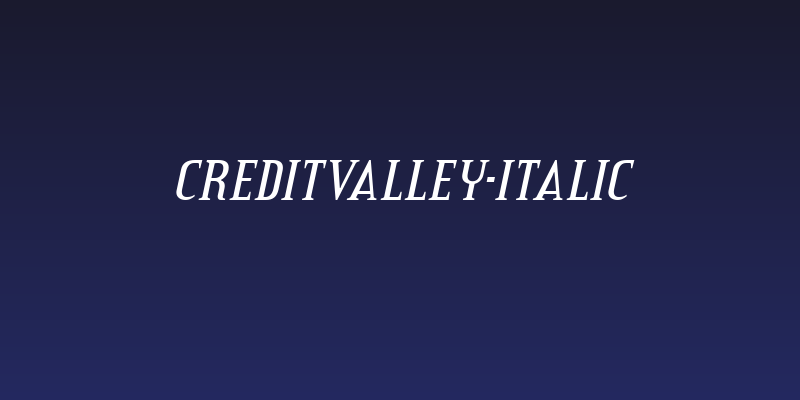 CreditValley-Italic Social Header