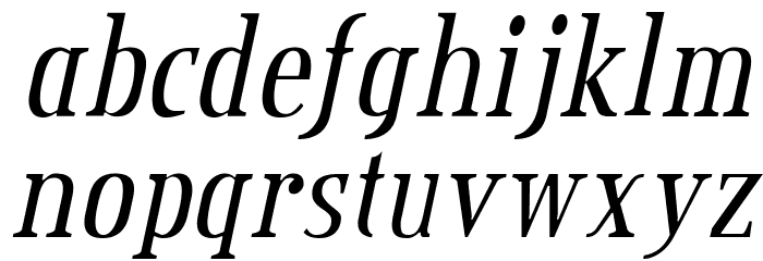 CreditValley-Italic Font LOWERCASE