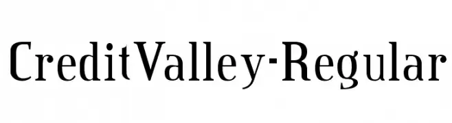 CreditValley-Regular  baixar fontes gratis