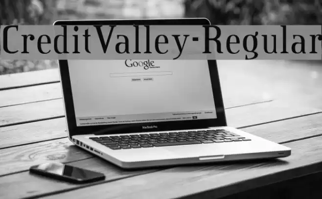 CreditValley-Regular Font examples