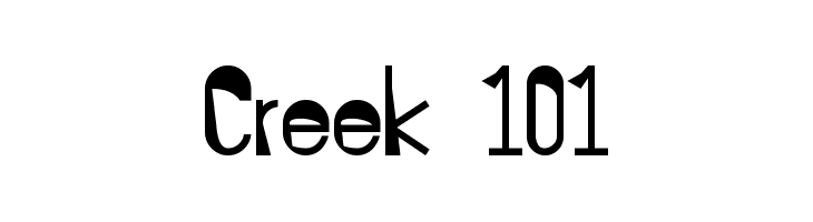 Creek 101  Descarca Fonturi Gratis