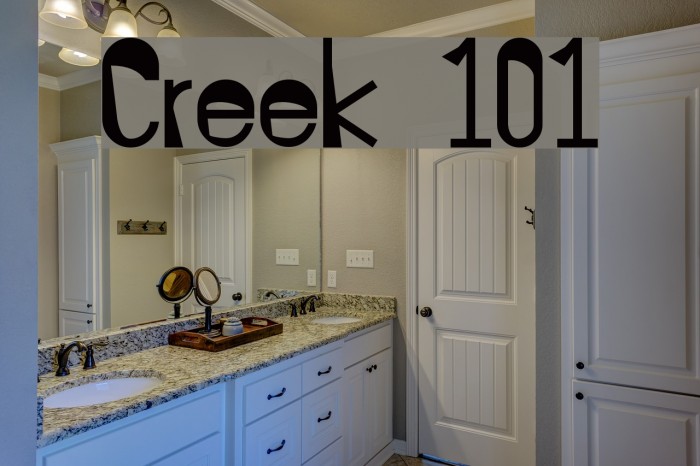 Creek 101 Font examples