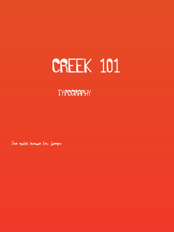 Creek 101 Poster