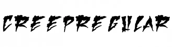 Creep Regular  Fuentes Gratis Descargar